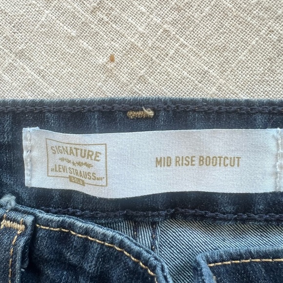 Levi Strauss signature mid rise boot cut jeans size 6 long waist 28 length 34 - Picture 7 of 11